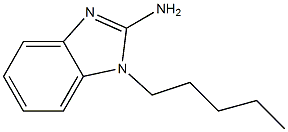 1-pentyl-1H-1,3-benzodiazol-2-amine Struktur