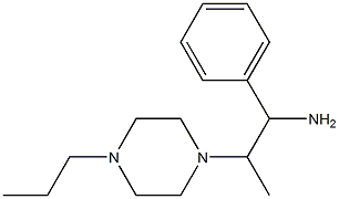 1-phenyl-2-(4-propylpiperazin-1-yl)propan-1-amine 结构式