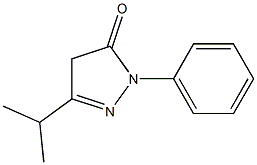 1-phenyl-3-(propan-2-yl)-4,5-dihydro-1H-pyrazol-5-one Struktur