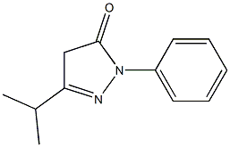 1-phenyl-3-(propan-2-yl)-4,5-dihydro-1H-pyrazol-5-one Structure