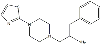 1-phenyl-3-[4-(1,3-thiazol-2-yl)piperazin-1-yl]propan-2-amine Struktur