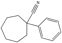 1-phenylcycloheptane-1-carbonitrile 结构式