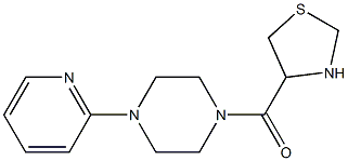  1-pyridin-2-yl-4-(1,3-thiazolidin-4-ylcarbonyl)piperazine