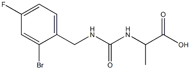 2-({[(2-bromo-4-fluorophenyl)methyl]carbamoyl}amino)propanoic acid