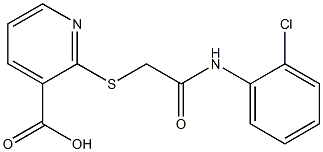 2-({[(2-chlorophenyl)carbamoyl]methyl}sulfanyl)pyridine-3-carboxylic acid Structure