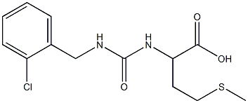 2-({[(2-chlorophenyl)methyl]carbamoyl}amino)-4-(methylsulfanyl)butanoic acid 结构式
