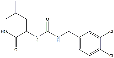 2-({[(3,4-dichlorophenyl)methyl]carbamoyl}amino)-4-methylpentanoic acid
