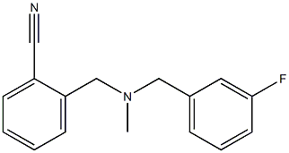  2-({[(3-fluorophenyl)methyl](methyl)amino}methyl)benzonitrile