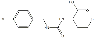 2-({[(4-chlorophenyl)methyl]carbamoyl}amino)-4-(methylsulfanyl)butanoic acid