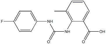 2-({[(4-fluorophenyl)amino]carbonyl}amino)-3-methylbenzoic acid Structure