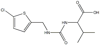 2-({[(5-chlorothiophen-2-yl)methyl]carbamoyl}amino)-3-methylbutanoic acid|