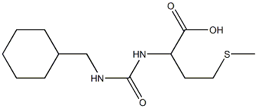 2-({[(cyclohexylmethyl)amino]carbonyl}amino)-4-(methylthio)butanoic acid Structure