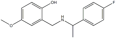 2-({[1-(4-fluorophenyl)ethyl]amino}methyl)-4-methoxyphenol Structure