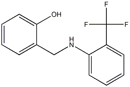 2-({[2-(trifluoromethyl)phenyl]amino}methyl)phenol 结构式