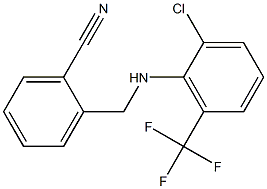 2-({[2-chloro-6-(trifluoromethyl)phenyl]amino}methyl)benzonitrile