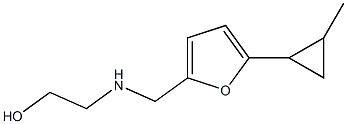 2-({[5-(2-methylcyclopropyl)furan-2-yl]methyl}amino)ethan-1-ol