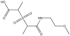  2-({1-[(2-methoxyethyl)carbamoyl]ethane}sulfonyl)propanoic acid