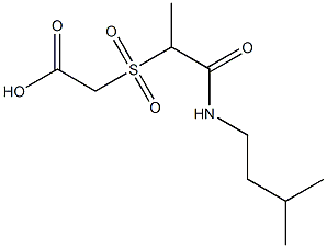  2-({1-[(3-methylbutyl)carbamoyl]ethane}sulfonyl)acetic acid