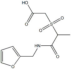  2-({1-[(furan-2-ylmethyl)carbamoyl]ethane}sulfonyl)acetic acid