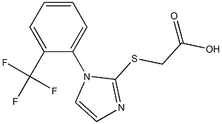 2-({1-[2-(trifluoromethyl)phenyl]-1H-imidazol-2-yl}sulfanyl)acetic acid