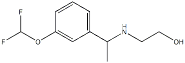 2-({1-[3-(difluoromethoxy)phenyl]ethyl}amino)ethan-1-ol Structure