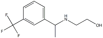 2-({1-[3-(trifluoromethyl)phenyl]ethyl}amino)ethan-1-ol,,结构式