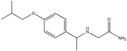 2-({1-[4-(2-methylpropoxy)phenyl]ethyl}amino)acetamide Structure