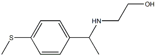 2-({1-[4-(methylsulfanyl)phenyl]ethyl}amino)ethan-1-ol Structure