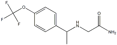 2-({1-[4-(trifluoromethoxy)phenyl]ethyl}amino)acetamide