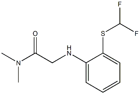 2-({2-[(difluoromethyl)sulfanyl]phenyl}amino)-N,N-dimethylacetamide Structure