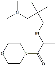 2-({2-[(dimethylamino)methyl]-2-methylpropyl}amino)-1-(morpholin-4-yl)propan-1-one,,结构式