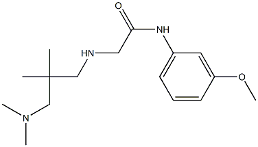 2-({2-[(dimethylamino)methyl]-2-methylpropyl}amino)-N-(3-methoxyphenyl)acetamide,,结构式