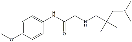 2-({2-[(dimethylamino)methyl]-2-methylpropyl}amino)-N-(4-methoxyphenyl)acetamide Structure