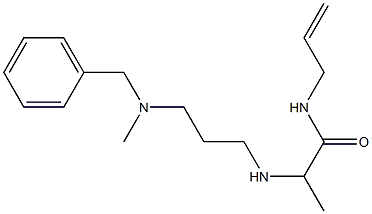 2-({3-[benzyl(methyl)amino]propyl}amino)-N-(prop-2-en-1-yl)propanamide Struktur