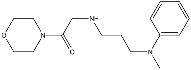 2-({3-[methyl(phenyl)amino]propyl}amino)-1-(morpholin-4-yl)ethan-1-one Structure