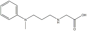 2-({3-[methyl(phenyl)amino]propyl}amino)acetic acid,,结构式