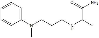 2-({3-[methyl(phenyl)amino]propyl}amino)propanamide Struktur