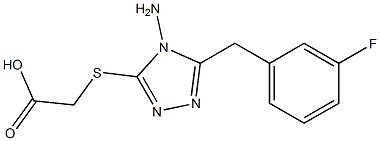 2-({4-amino-5-[(3-fluorophenyl)methyl]-4H-1,2,4-triazol-3-yl}sulfanyl)acetic acid