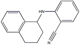 2-(1,2,3,4-tetrahydronaphthalen-1-ylamino)benzonitrile 化学構造式