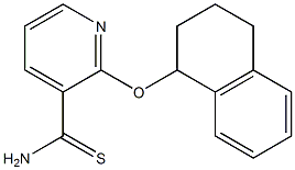 2-(1,2,3,4-tetrahydronaphthalen-1-yloxy)pyridine-3-carbothioamide Structure