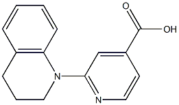 2-(1,2,3,4-tetrahydroquinolin-1-yl)pyridine-4-carboxylic acid,,结构式