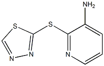 2-(1,3,4-thiadiazol-2-ylsulfanyl)pyridin-3-amine 化学構造式