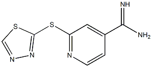 2-(1,3,4-thiadiazol-2-ylsulfanyl)pyridine-4-carboximidamide