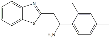 2-(1,3-benzothiazol-2-yl)-1-(2,4-dimethylphenyl)ethan-1-amine 结构式