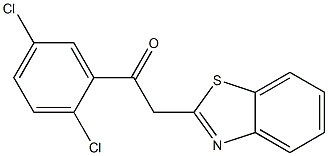 2-(1,3-benzothiazol-2-yl)-1-(2,5-dichlorophenyl)ethan-1-one Structure