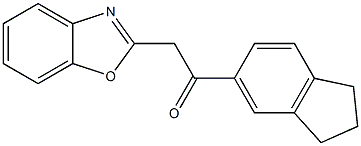  2-(1,3-benzoxazol-2-yl)-1-(2,3-dihydro-1H-inden-5-yl)ethan-1-one