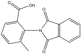 2-(1,3-dioxo-2,3-dihydro-1H-isoindol-2-yl)-3-methylbenzoic acid Struktur