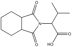 2-(1,3-dioxooctahydro-2H-isoindol-2-yl)-3-methylbutanoic acid Struktur