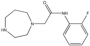 2-(1,4-diazepan-1-yl)-N-(2-fluorophenyl)acetamide Struktur