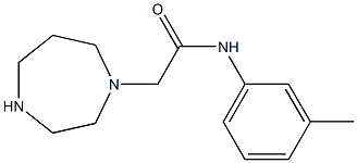 2-(1,4-diazepan-1-yl)-N-(3-methylphenyl)acetamide Struktur
